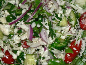 Easy Cucumber Tomato Salad