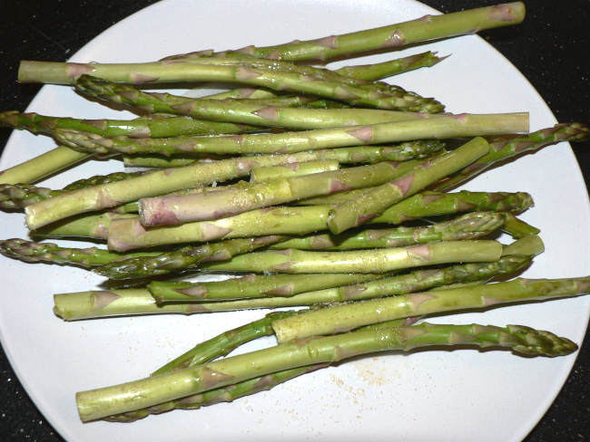 Asparagus on a Plate