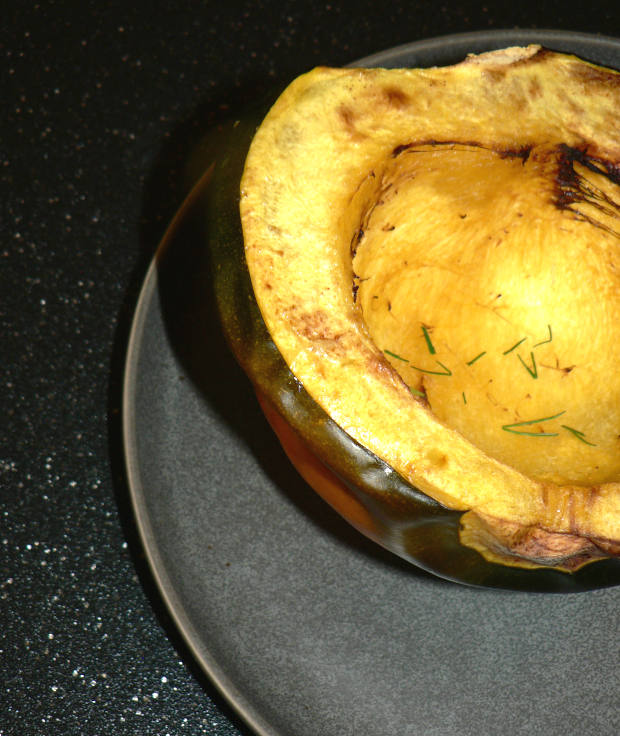 Acorn Squash on a Plate