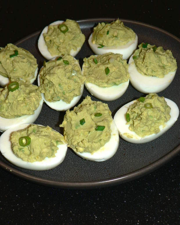 Avocado Deviled Eggs No Mayo