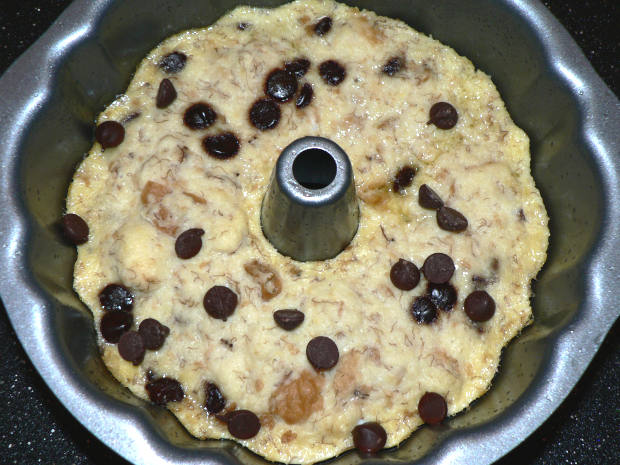 Banana Bread Pudding in a Pan