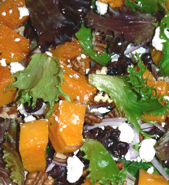 Mixed Roasted Butternut Squash Salad