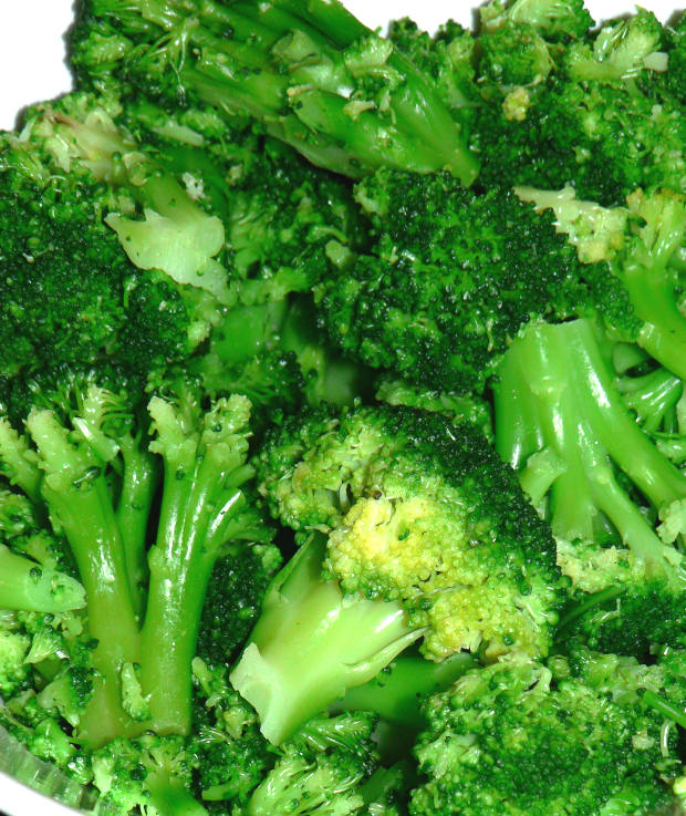 Green Microwaved Broccoli