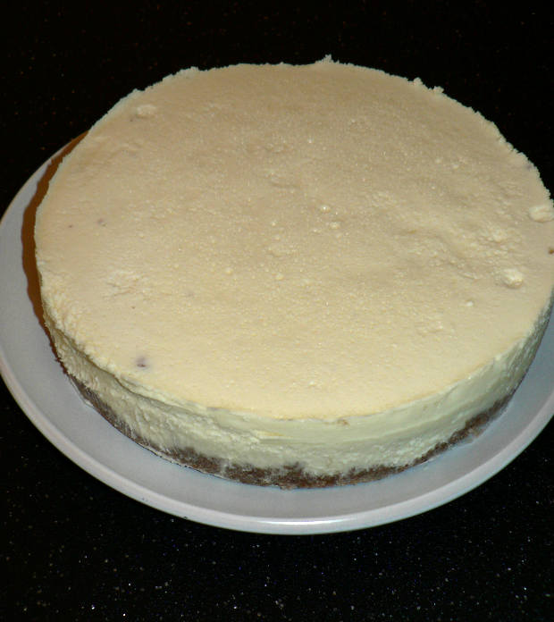 Cheesecake on a White Plate
