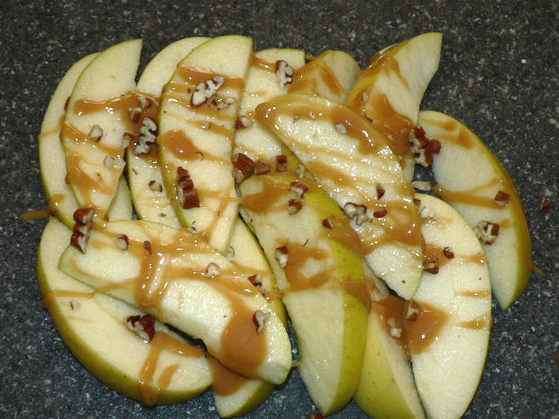 Apple Slices with Caramel