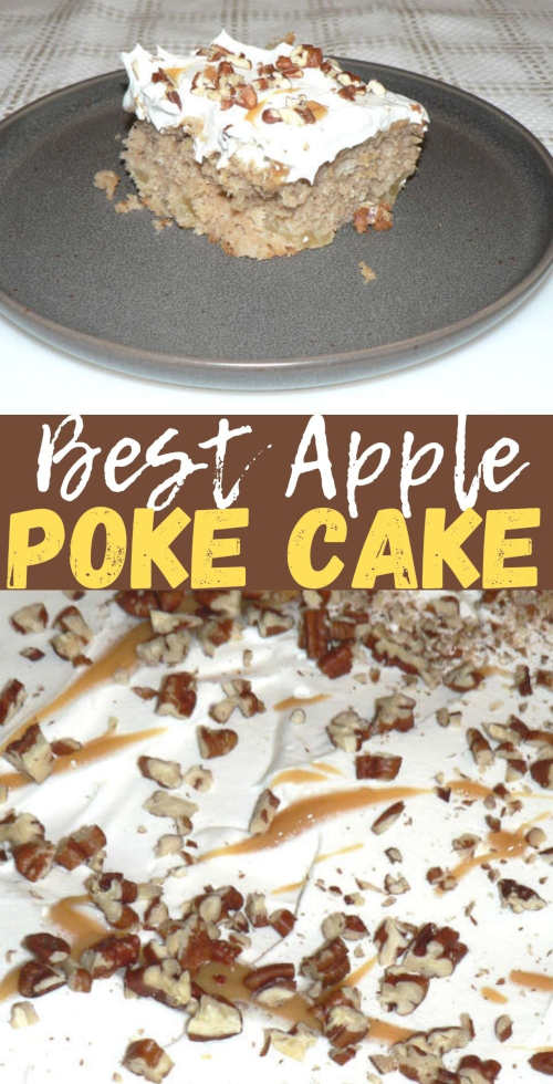 Caramel Apple Poke Cake