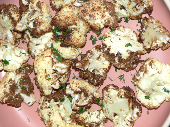 Cauliflower Roasted in Air Fryer