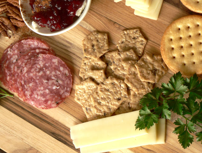 Cheese meat tray