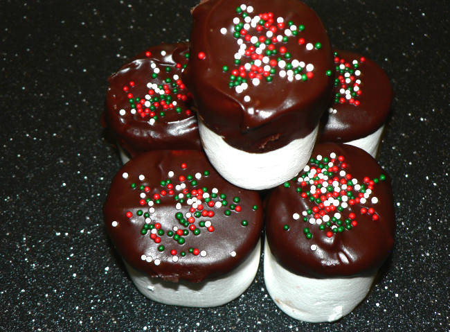 Christmas Chocolate Marshmallows