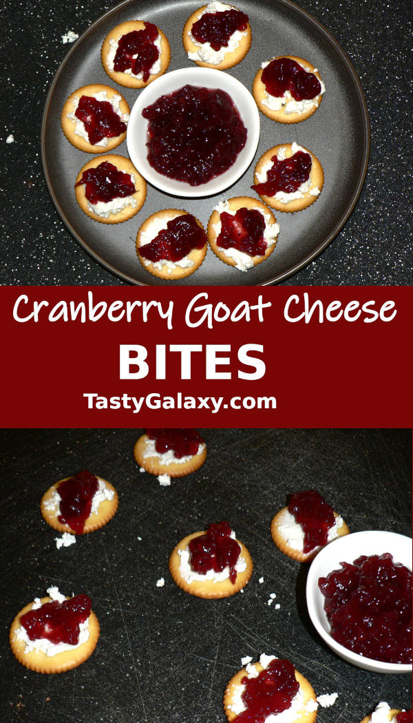 5 Minute Goat Cheese Appetizer with Cranberries