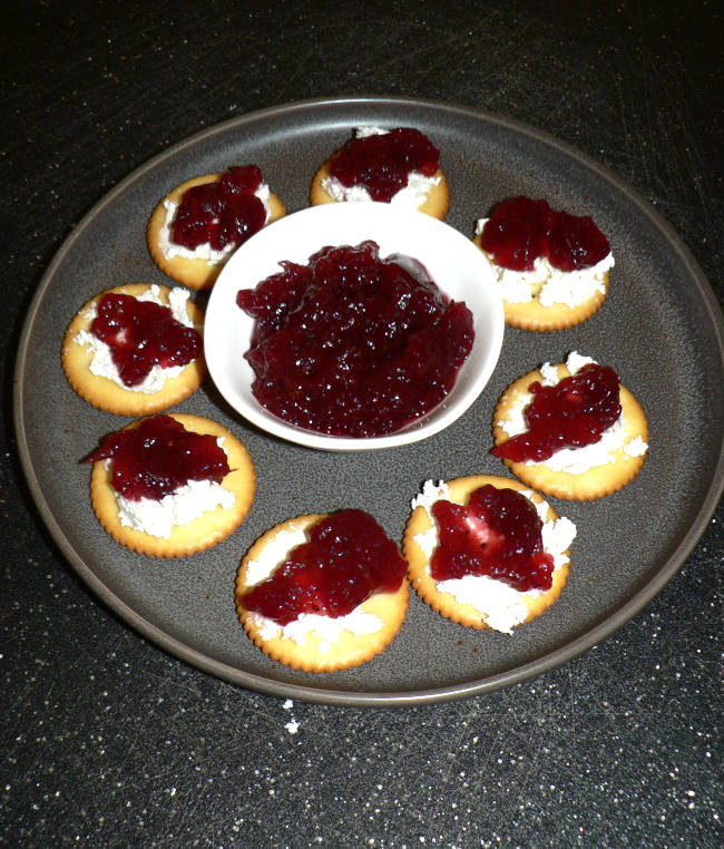 Goat Cheese Appetizer with Cranberries