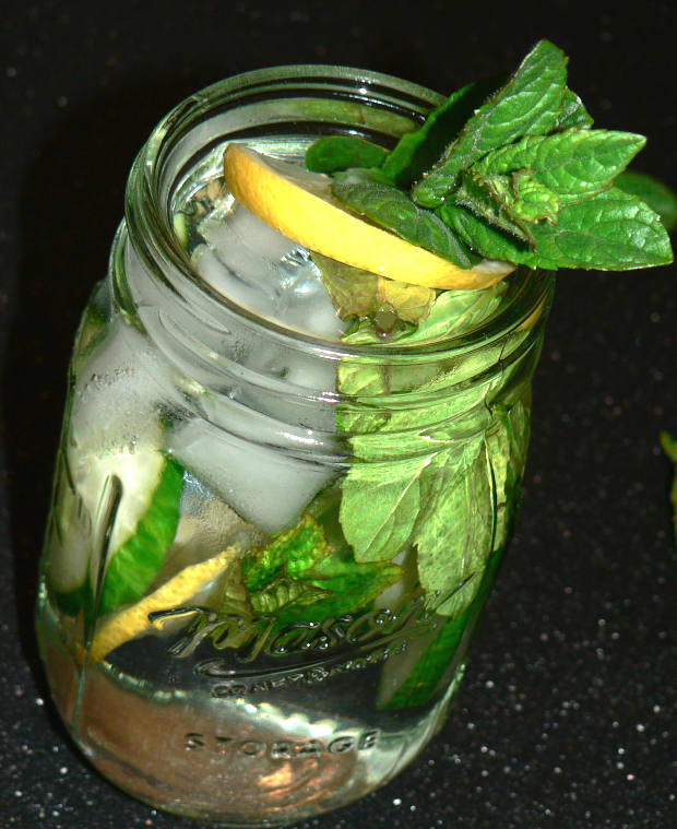 Cucumber Water In A Glass