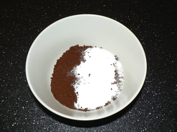 Coffee and Sugar in a Mixing Bowl
