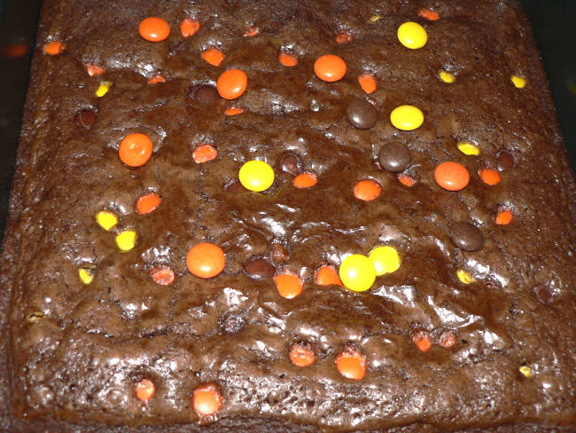 Decorated Halloween Brownies