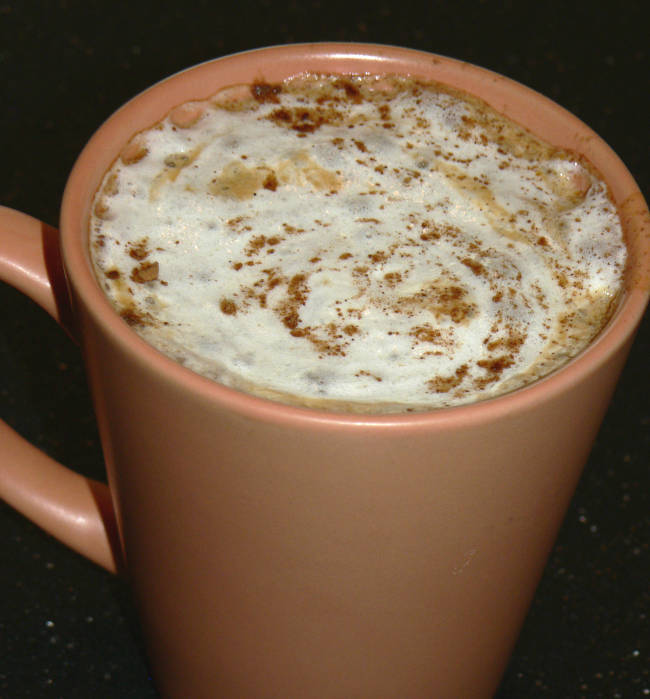 Pumpkin Latte in an Orange Mug