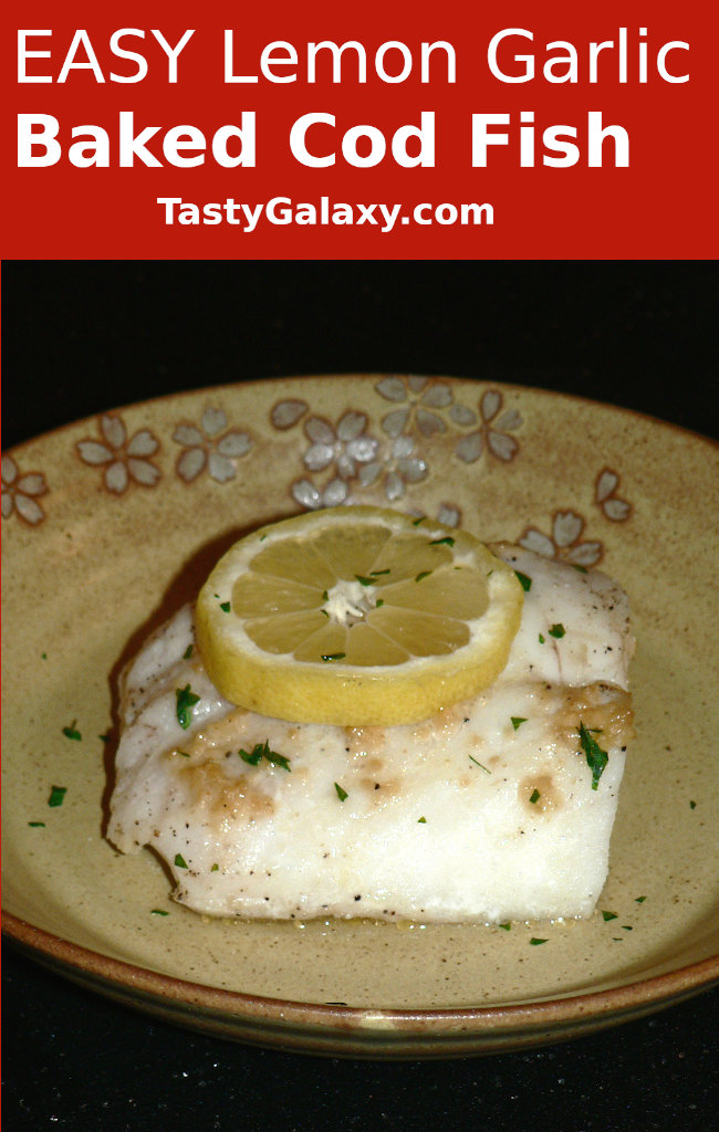 Garlic Butter Baked Cod Fish