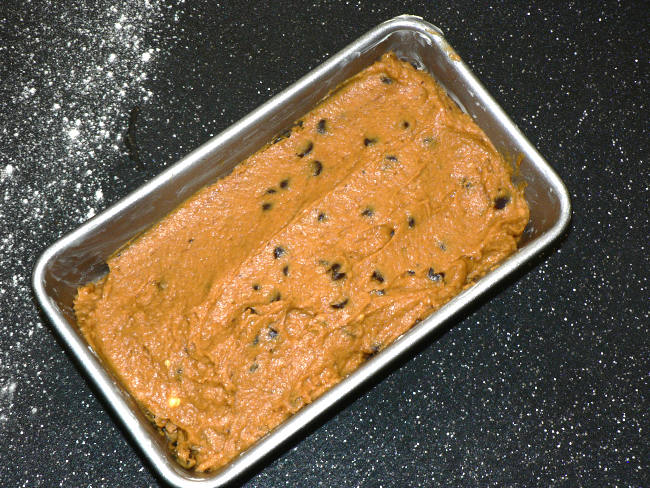 Pumpkin bread batter