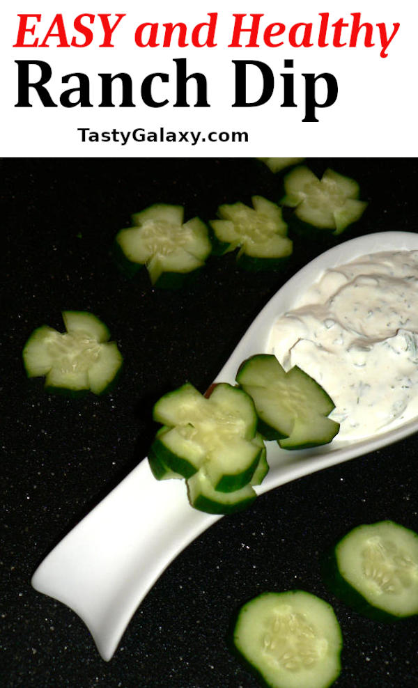 Best Ranch Dressing Served With Cucumbers