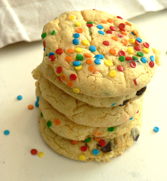 Funfetti Cake Mix made into Cookies