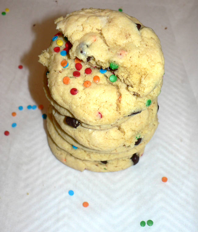 Funfetti Yellow Cake Mix Cookies