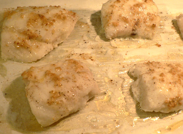 Baked Cod on a Baking Sheet