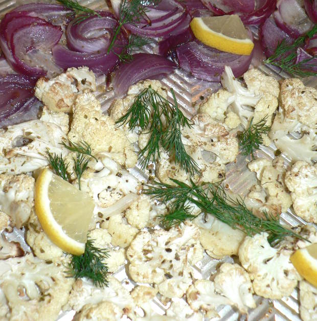 Greek Cauliflower and Onions