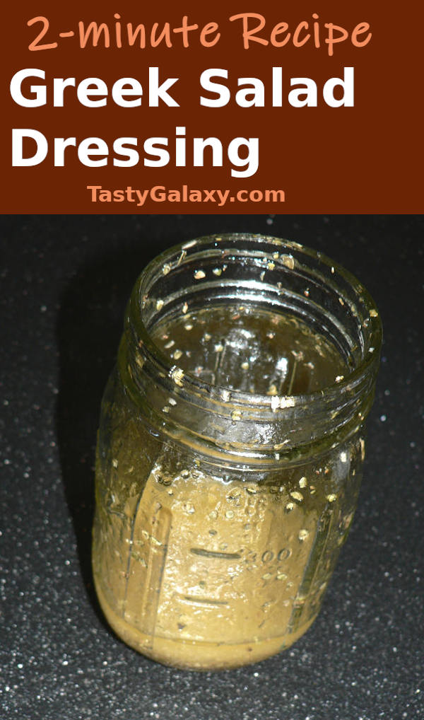 Greek Salad Dressing in a Jar