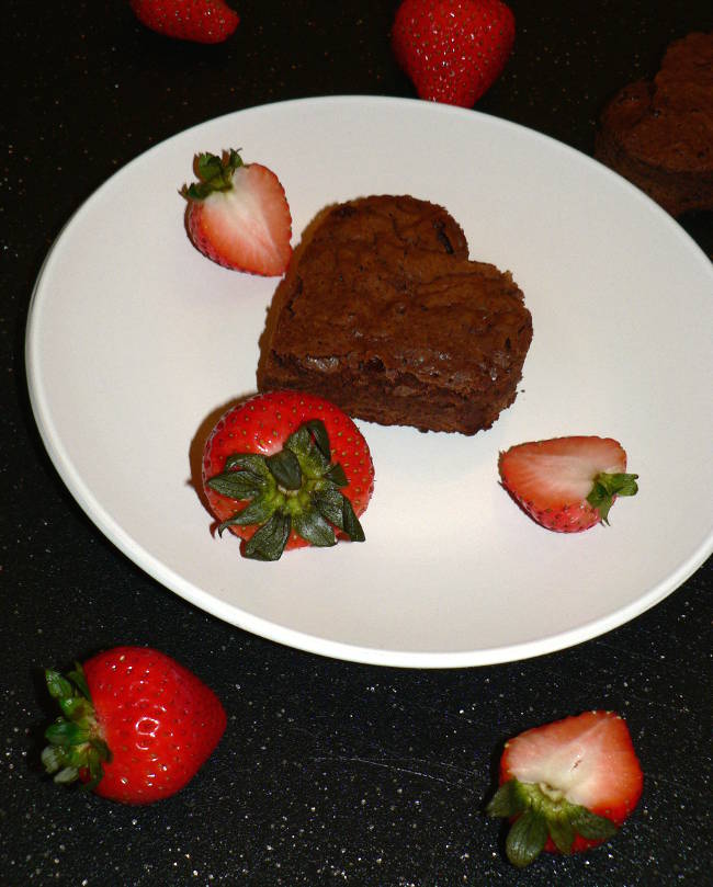 Heart Brownies