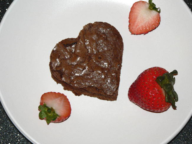 Heart Shaped Brownies