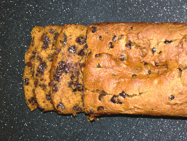 Pumpkin bread on a surface