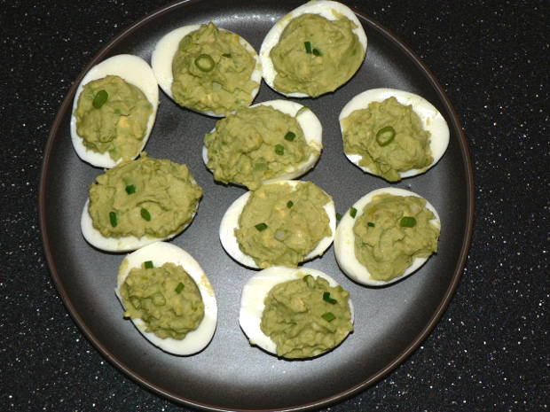 St Patricks Day Deviled Eggs