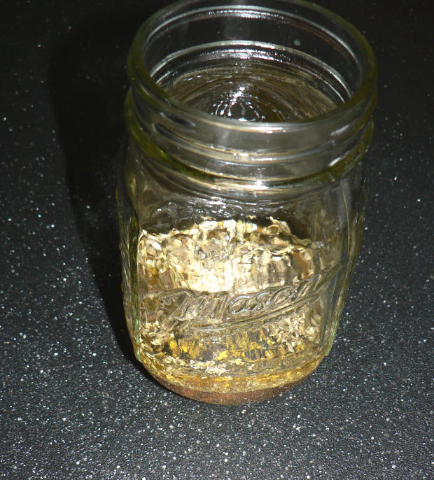 Glass Jar With Greek Salad Dressing
