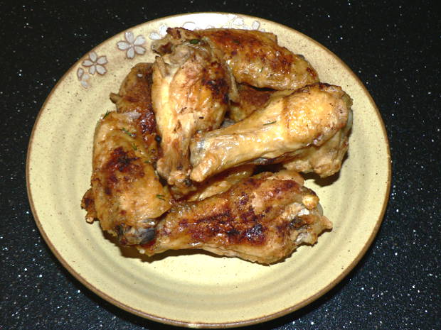 Chicken Wings on a Plate