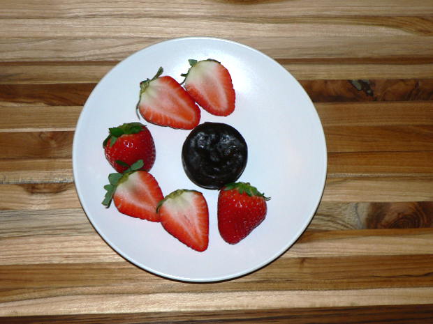 Instapot Brownie Bites with Strawberries