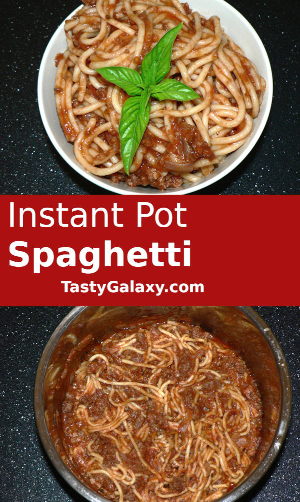 Instant Pot Spaghetti with Meat Sauce - Instant Pot Mini Recipes