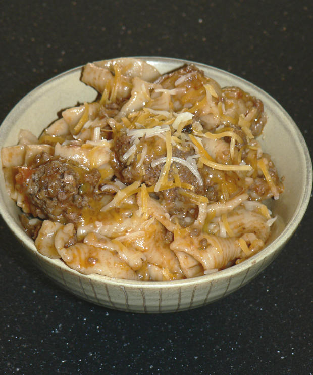 Taco Pasta in a Bowl