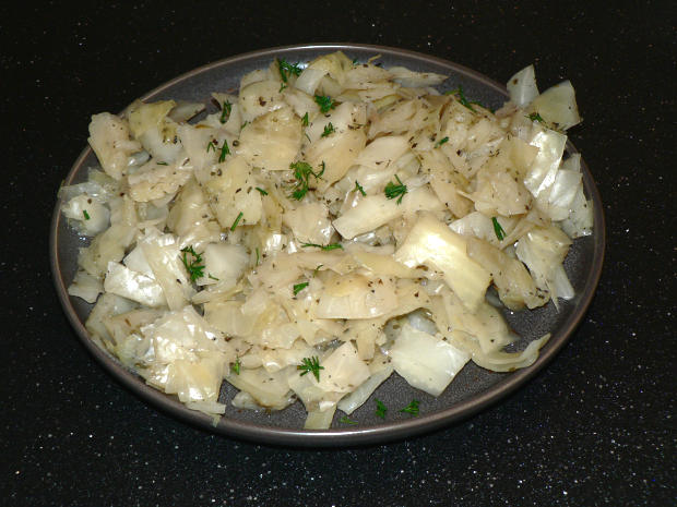 Instant Pot Cabbage With Italian Seasoning Mix on a Plate