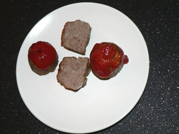 Mini muffins on a white plate