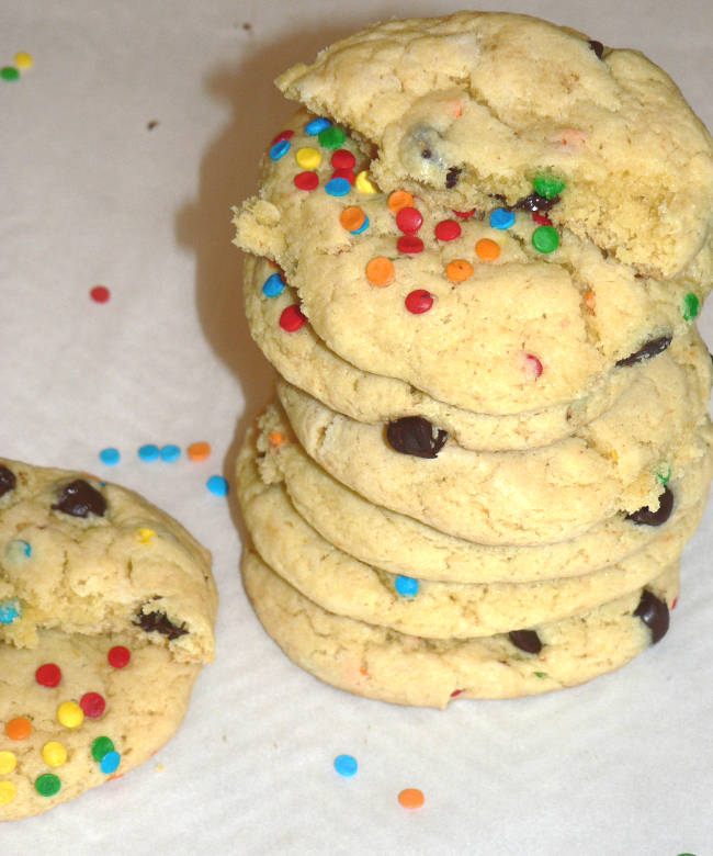 Making Funfetti Cookies From Cake Mix