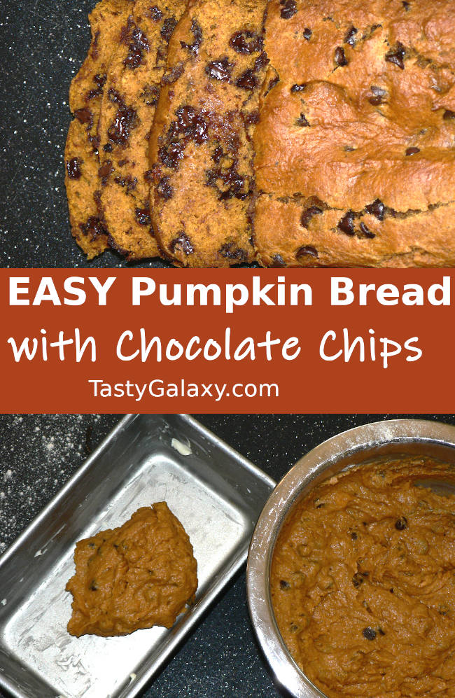 Pumpkin Bread with Chocolate Chips