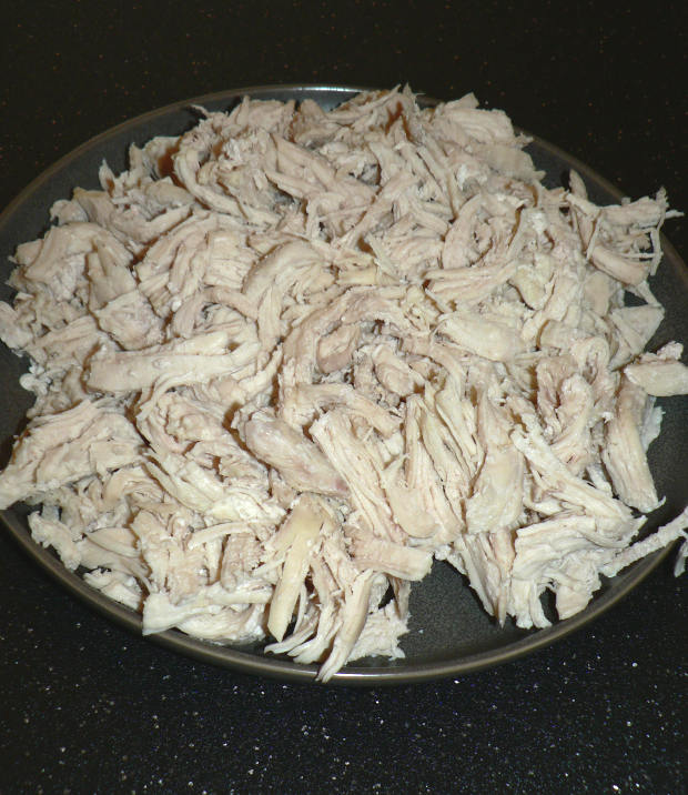 Instant Pot Shredded Chicken on a Plate