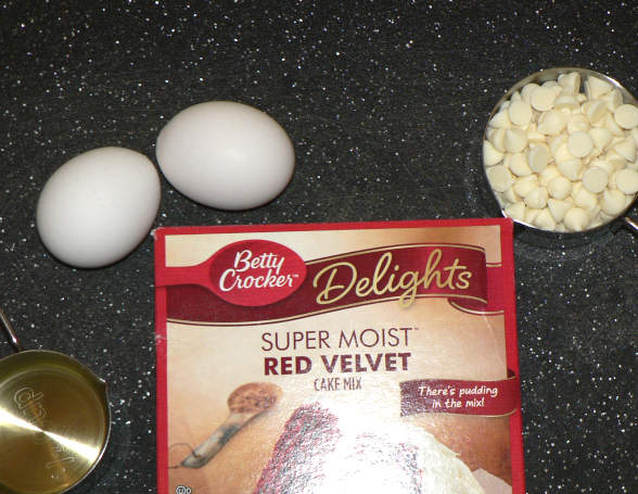 Red Velvet Cake Mix Cookies Ingredients