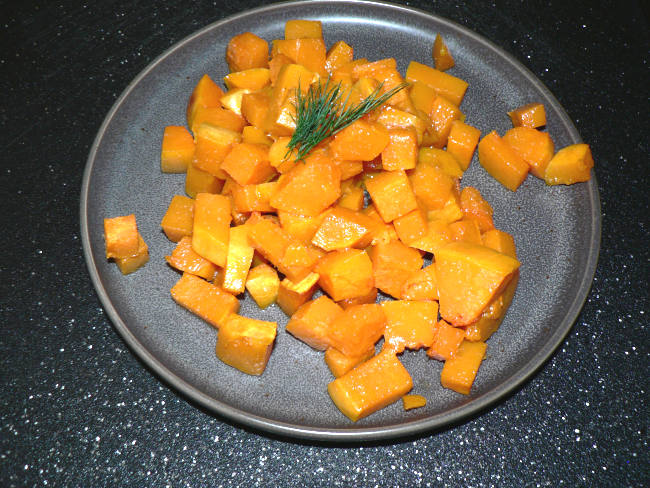 Baked Butternut Squash Cubes