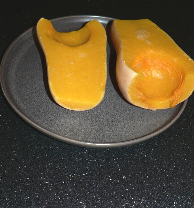 Cooked Instant Pot Butternut Squash Halves