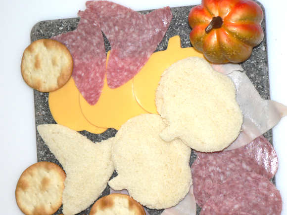 Halloween Meat and Cheese Board