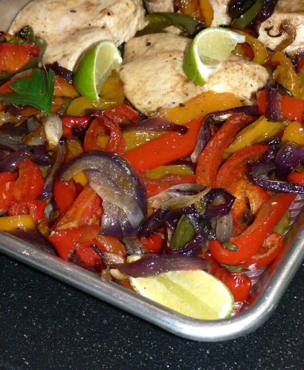 Bell Peppers and Onions for Chicken Fajitas