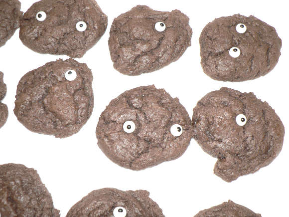 Halloween Cookies with Googly Eyes