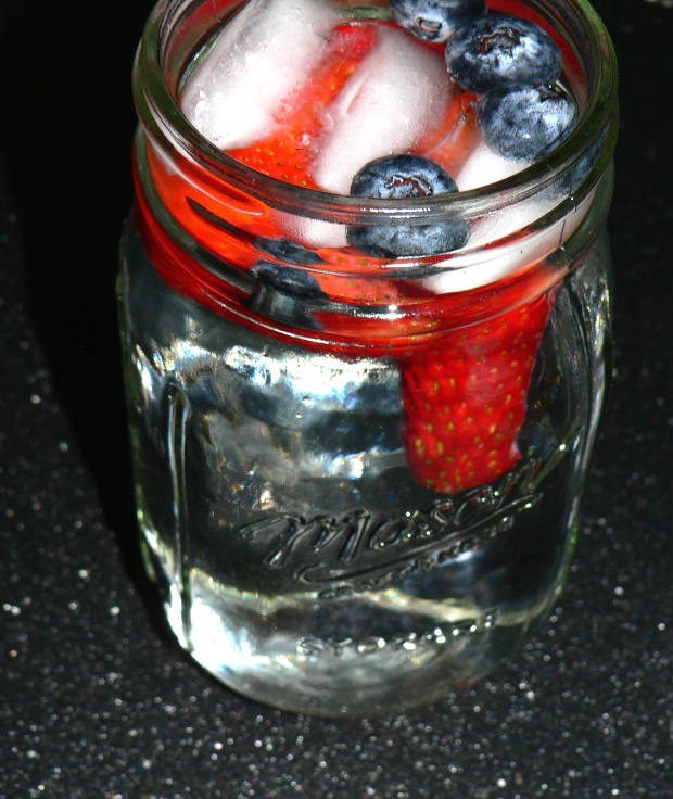 Red, White and Blue Infused Water