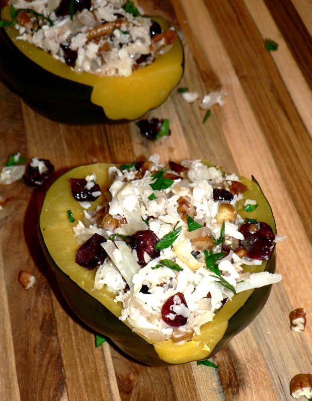 Stuffed Instant Pot Acorn Squash