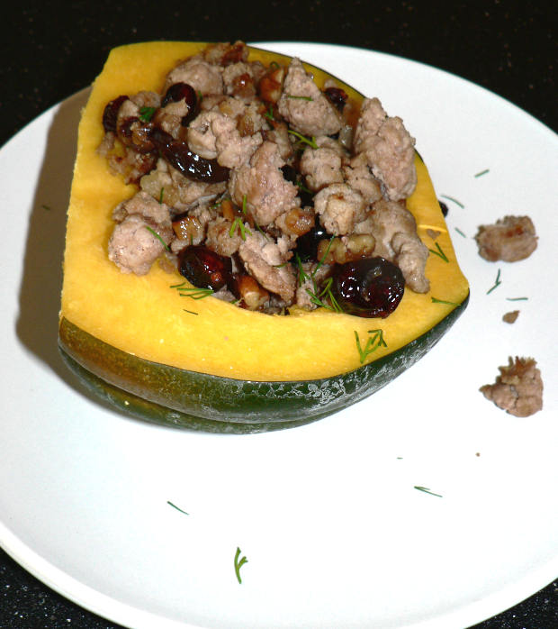 Instant Pot Acorn Squash With Turkey